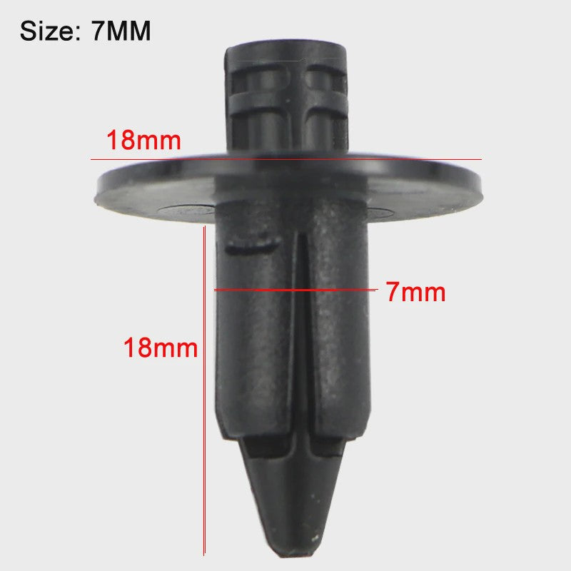 20x Kunststof Push Clips voor Motor Kuipdelen - 6mm, 7mm, 8mm