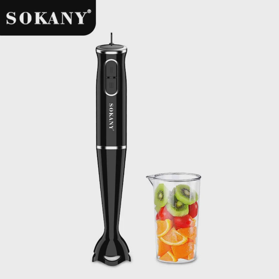 SOKANY SK-1724 Hand Blender: Krachtige Staafmixer met 2 Snelheden & Roestvrijstalen Mes