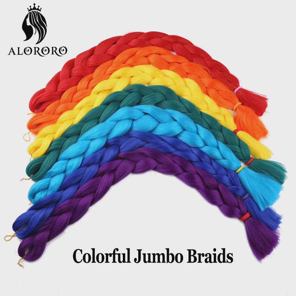 Alororo Jumbo Braids Haarverlenging - 82 Inch Synthetisch Hittebestendig Vlecht Haar