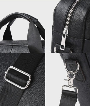 Luxe Leren Aktetas voor Heren - 15 Inch Laptoptas van Echt Leer