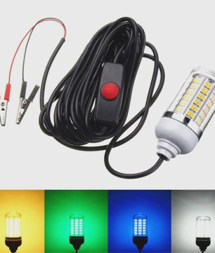 Waterdichte LED Visserslamp Onderwater - 12V AC/DC - Trekt Vis, Garnalen, Inktvis aan