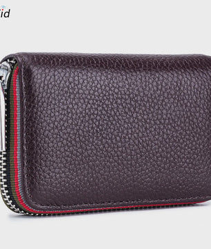 Luxe Lederen Pasjeshouder Portemonnee met RFID - Accordion Design - Heren & Dames
