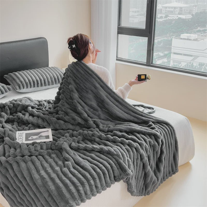 Luxe Pluche Plaid - Extra Dik & Warm - Comfortabel voor Bank & Bed