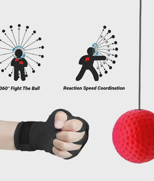 Reactie Bal Boksen met Hoofdband - Verbeter Snelheid, Coördinatie & Reactievermogen