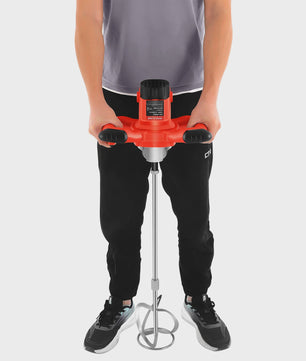 Krachtige Elektrische Betonmolen 1500W - 6 Snelheden, Draagbaar & Handheld voor Cement, Mortel & Gips