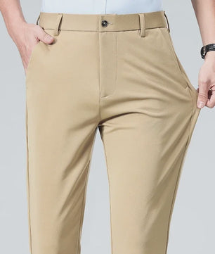 Heren Broek: Elastisch, Sneldrogend & Stijlvol voor Lente/Zomer Zakelijk Casual