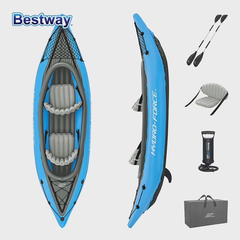Bestway Hydro-Force Opblaasbare Vis Kajak - Duurzaam PVC, Draagbaar & Lichtgewicht