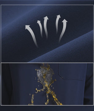 Dames Scrubtop Lange Mouw - Zacht, Waterdicht & Antibacterieel Medisch Uniform