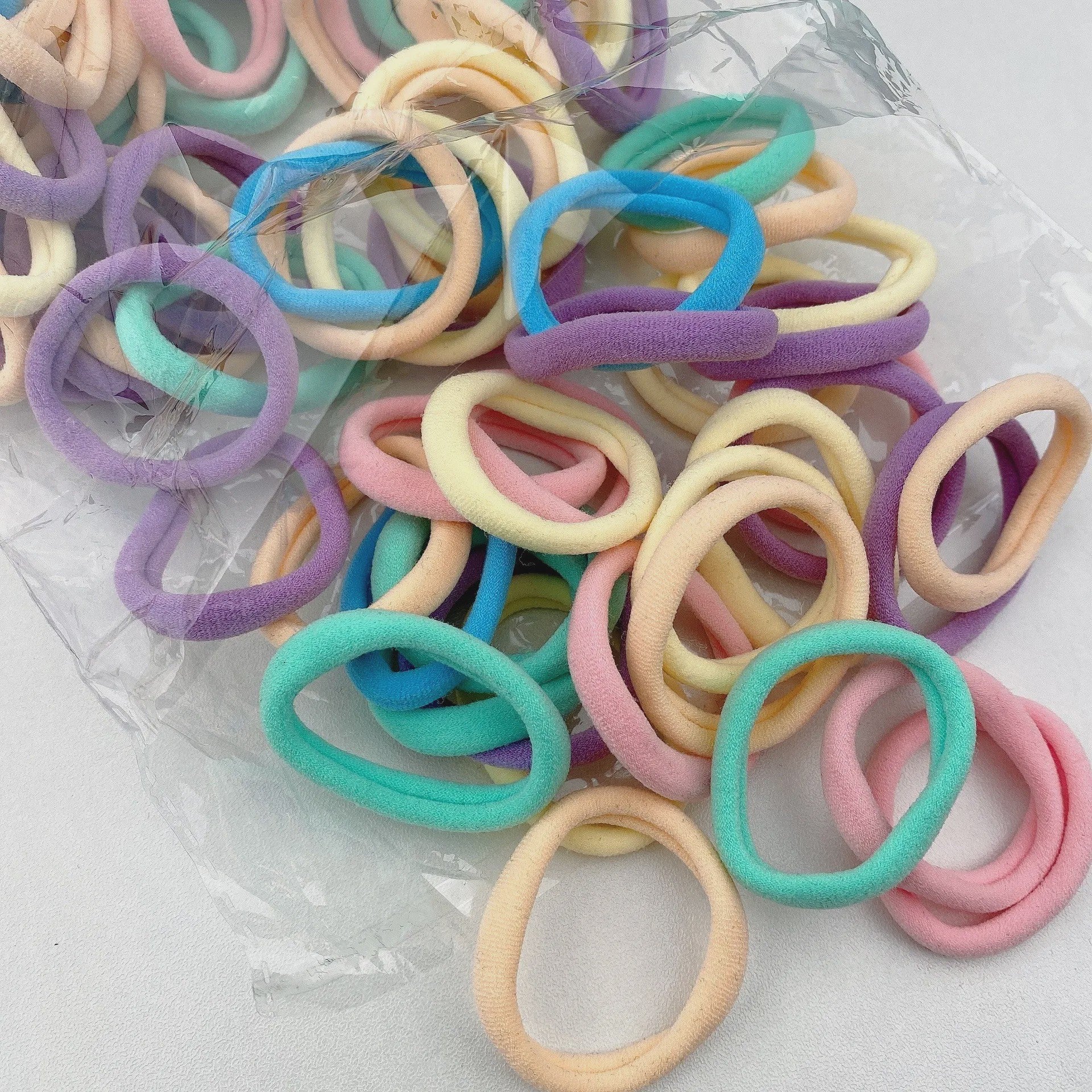 Elastische Haarelastiekjes Set - 4CM Scrunchies voor Meisjes & Dames - 20/50/100 Stuks