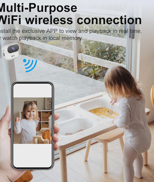 Ourlife A800 Mini WiFi Camera 1080P HD met Bewegingsdetectie en Magnetische Bevestiging
