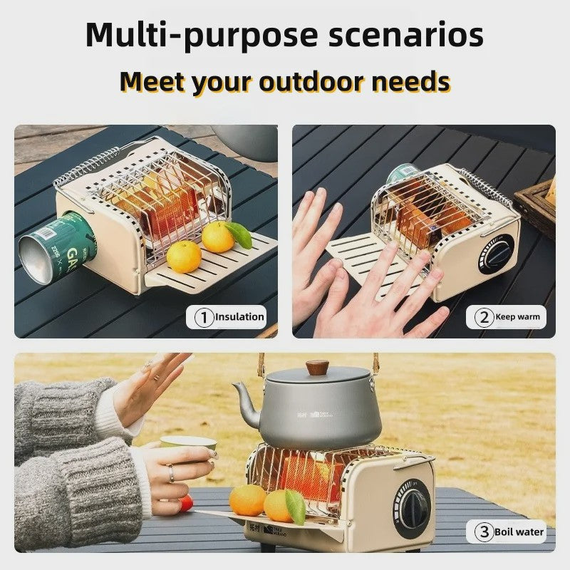 Compacte Draagbare Camping Gas Kachel & Verwarming - Multifunctioneel