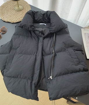 Dames Elegante Winter Gilet met Standkraag - Warm en Stijlvol Casual Buitenkleding