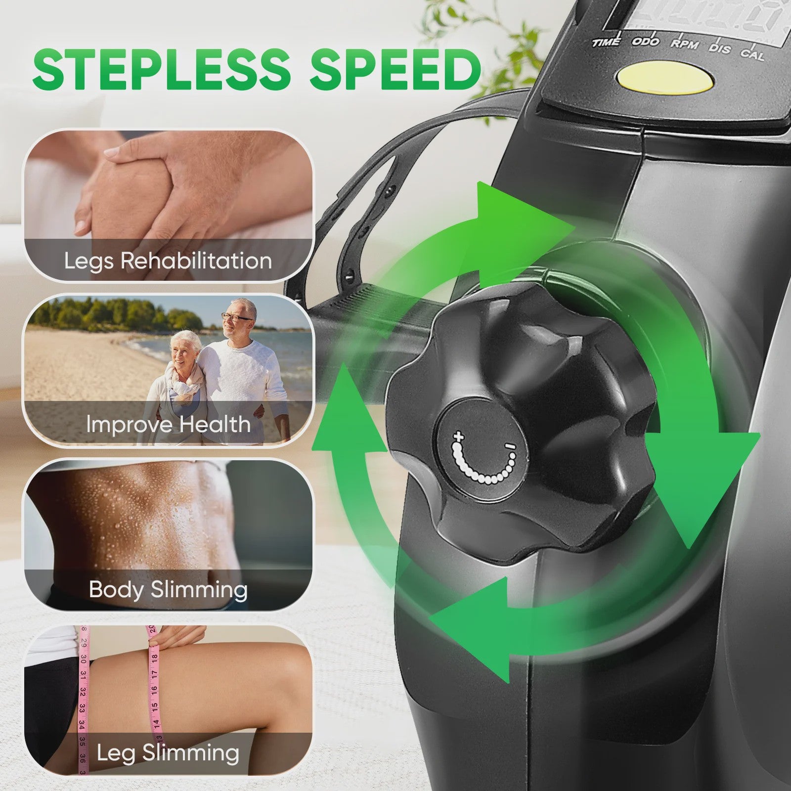 Mini Hometrainer Fiets voor Arm en Benen - Compacte Oefenfiets met LCD Display