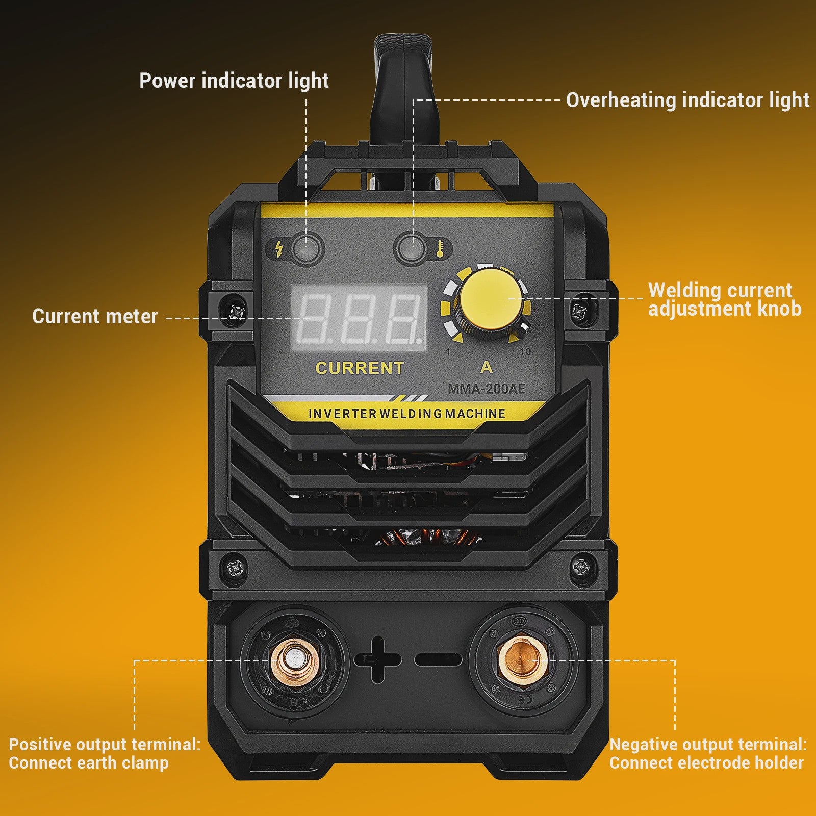 DEKO MMA Lasapparaat 200A - Krachtige DC Inverter voor Beginners en Thuisgebruik