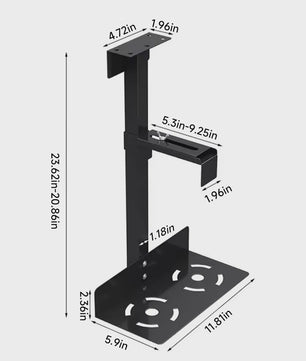 Universele PC Case Houder Onder Bureau - Verstelbaar & 25kg Draagkracht