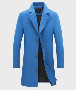 Herentrenchcoat Wolmix - Stijlvolle Lange Winterjas voor Heren