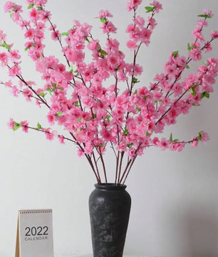 Roze Kunstbloesem Tak - Perzikbloesem & Kersbloesem Decoratie