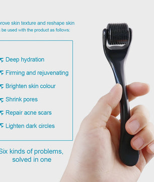 Derma Roller DRS 540 Titanium Micro Needling Roller voor Gezicht, Haar en Baardgroei