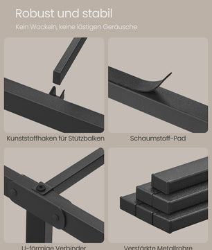 Stalen Bedframe met Nachtkastjes en Opbergruimte - Dubbel Bed
