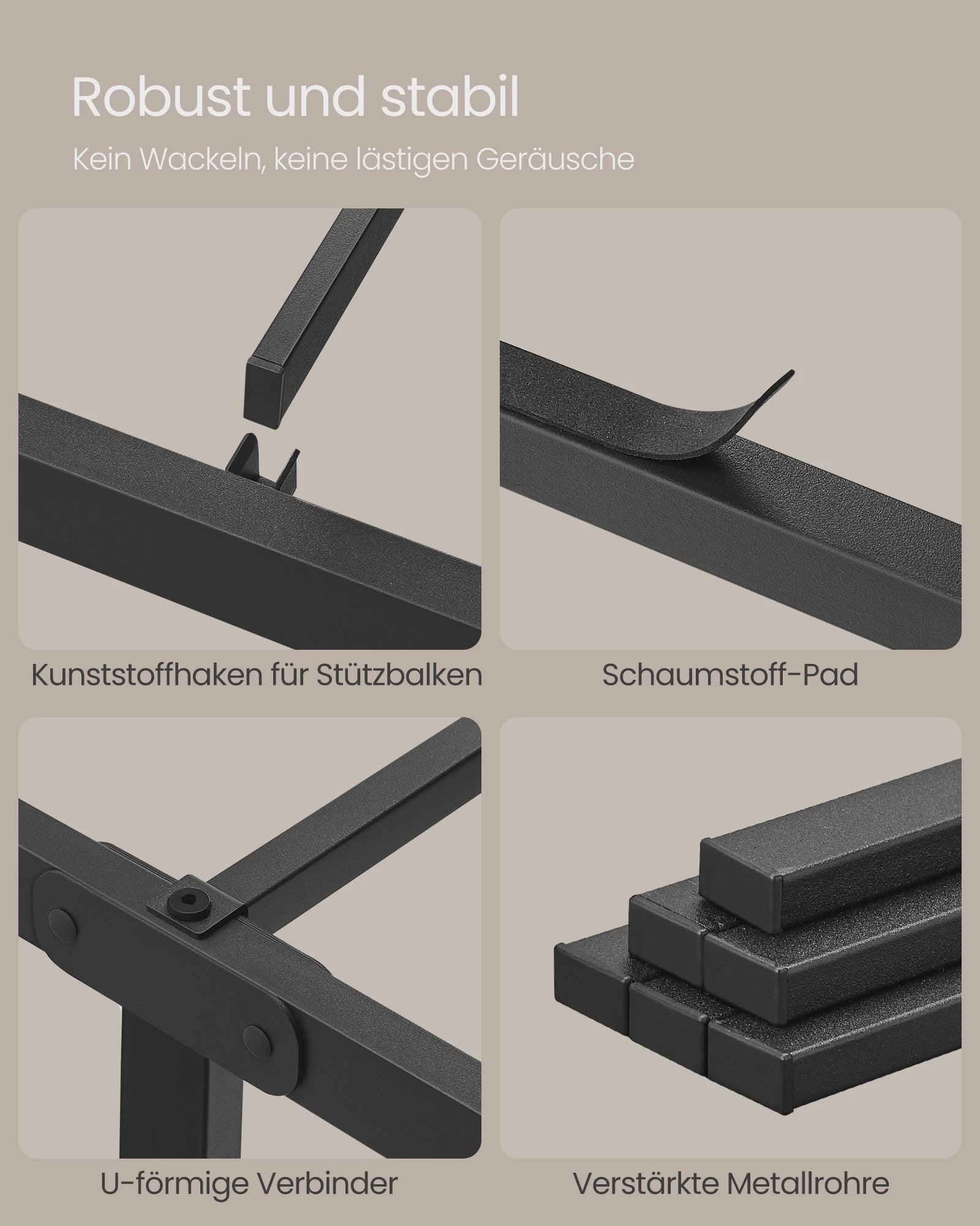 Stalen Bedframe met Nachtkastjes en Opbergruimte - Dubbel Bed