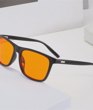 Klassieke Blauwlichtblokkerende Bril met Oranje Lenzen - Heren & Dames