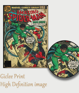 Retro Marvel Spider-Man Poster: Iconische Superheld Kunst voor aan de Muur