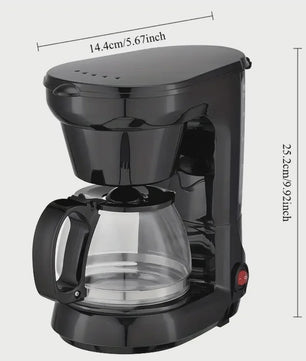 Compacte Koffiezetter 750ml (4-6 kopjes) met Uitneembare Trechter & Papierloos Filter - Ideaal voor Thuis, Kantoor & Reis