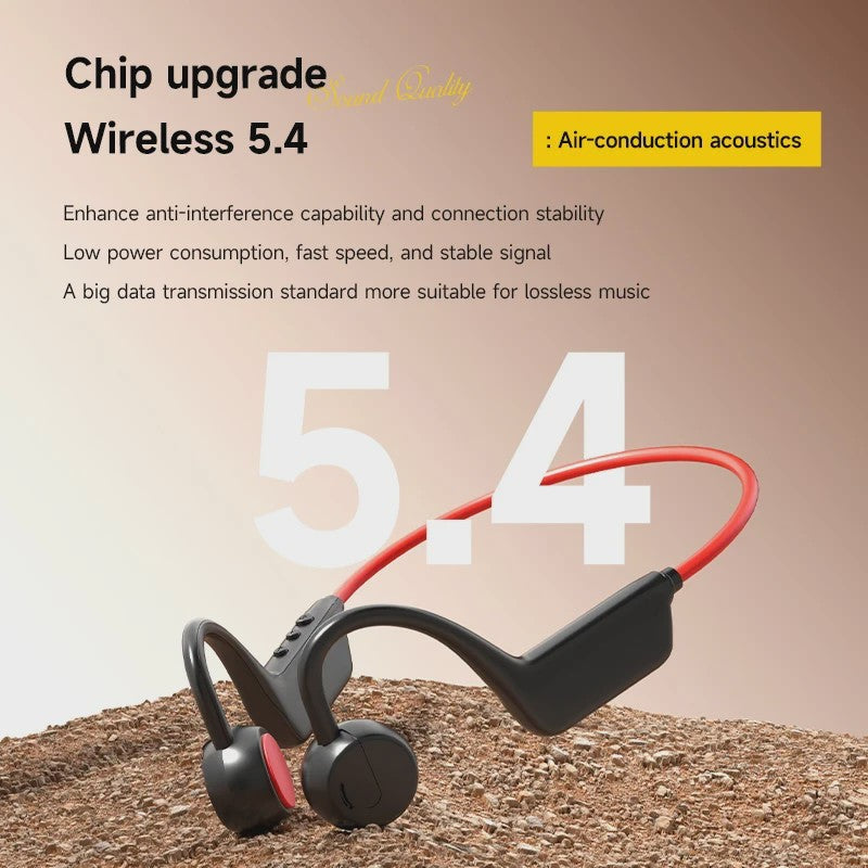 Lenovo Bone Conduction Koptelefoon - Draadloos, Waterdicht & Bluetooth 5.4 voor Sport & Zwemmen