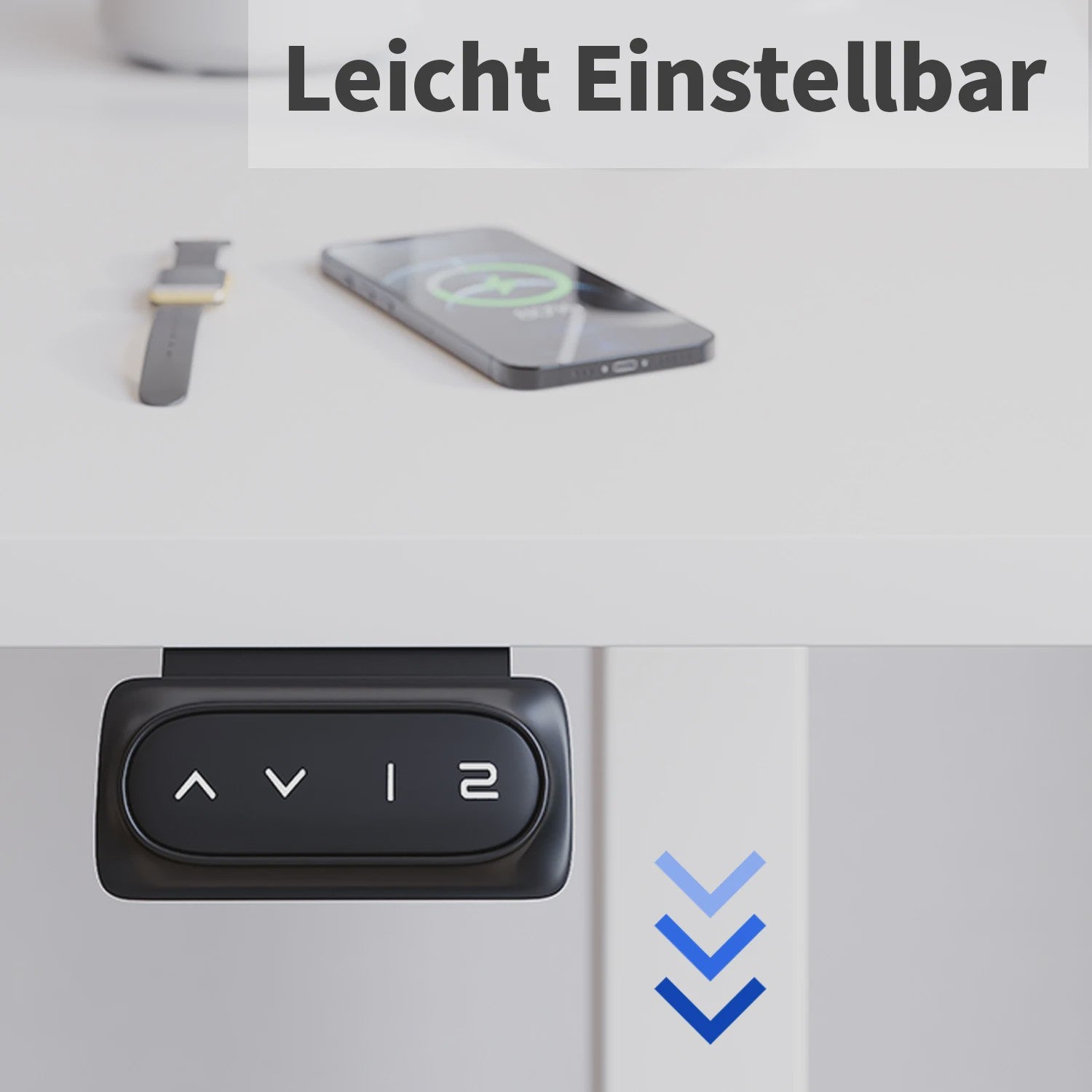 Devoko Elektrisch In hoogte Verstelbaar Bureau 140x60 cm - Stabiel & Stijlvol