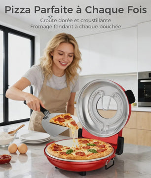 Elektrische Pizzaoven met Pizzasteen - Snel & Verstelbare Temperatuur