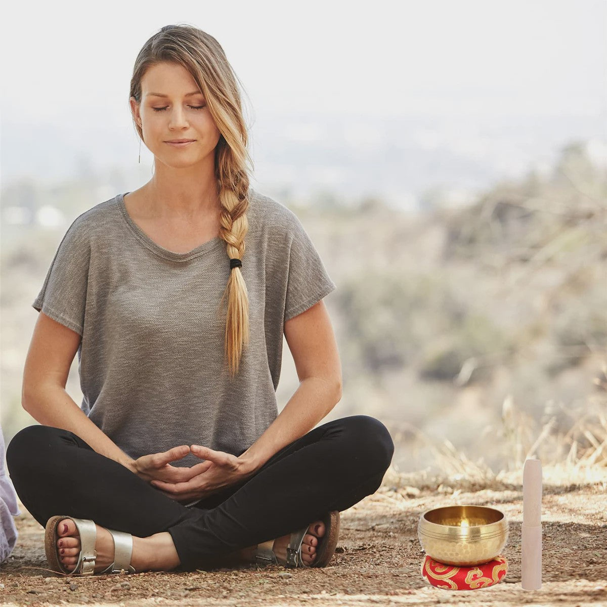 Tibetaanse Klankschaal Set - Meditatie & Yoga - Uniek Cadeau voor Stressverlichting