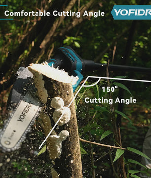 YOFIDRA Telescopische Accu Kettingzaag - 8 Inch Snoerloos Snoeien in Tuin en Boom