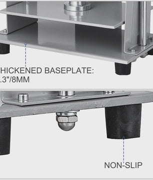 Handmatige Papierpers Machine 30.5x22 cm - Robuust Staal voor Boekbinden & Papierproductie