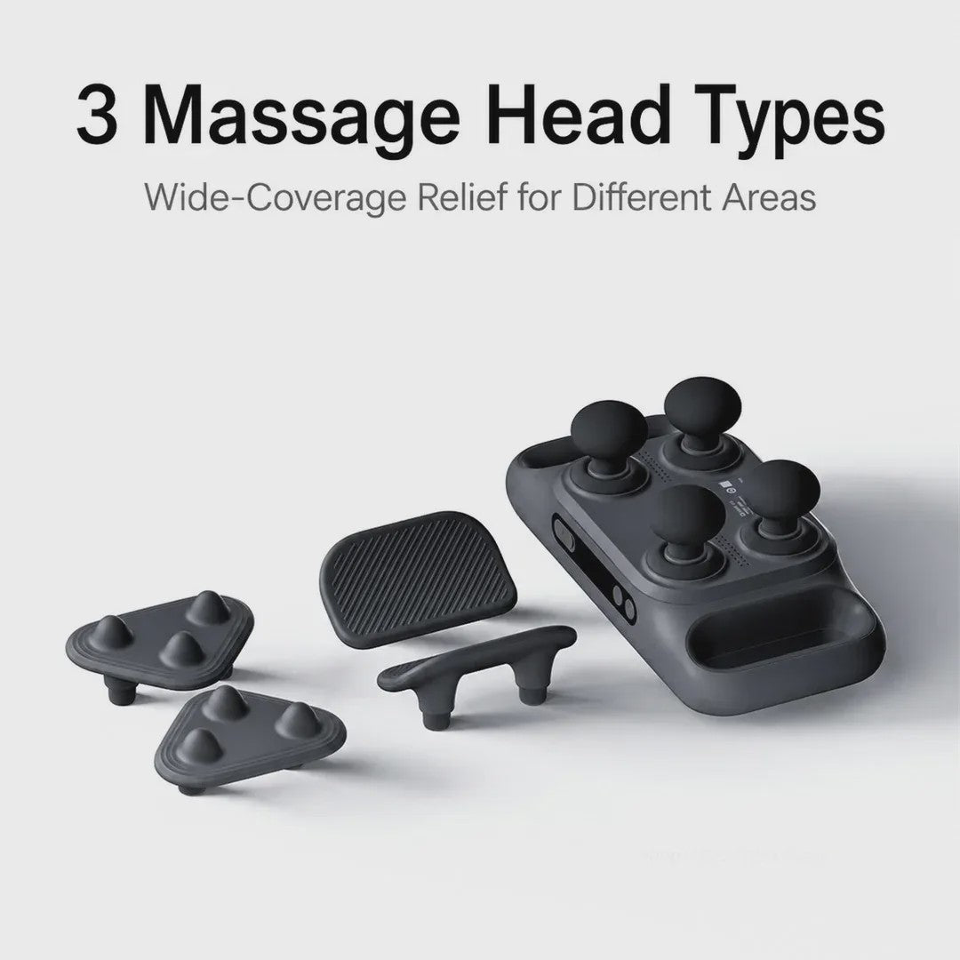 Mijia Multi-Head Fascia Gun 3: Krachtige Massage met 3 Koppen, Hands-Free & Lange Batterijduur