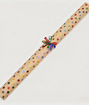 Luxe Cadeaupapier met Goudkleurige Sterren - 43x300 cm