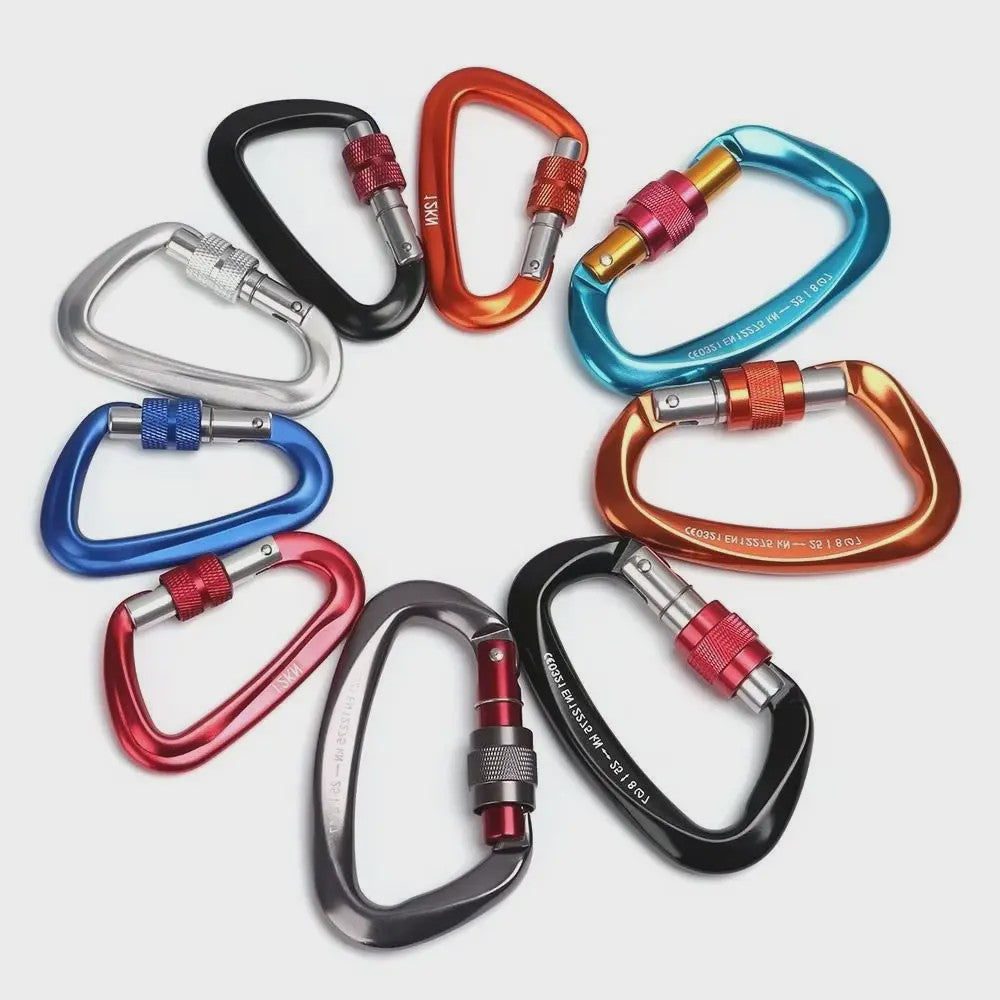 Professionele Aluminium Karabiner Haak - Veilig Klimmen & Outdoor