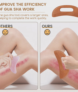 Houten Guasha Board & Lymfedrainage Massager - Ontspanning en Herstel