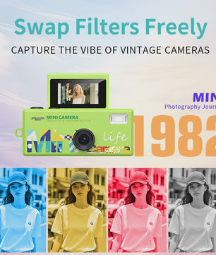 Retro Mini Digitale Camera met Sleutelhanger & Flip Screen - 720P Video Recorder