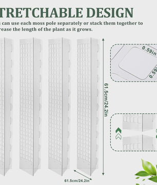 Mospaal voor Klimplanten - Stevige Plantensteun voor Binnen & Tuin