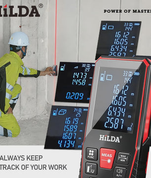 HILDA Digitale Laser Afstandsmeter 50M/100M/120M - Precisie Meetinstrument