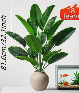 Grote Kunstplant Tropische Banaan Palm met 18 Bladeren - Realistisch & Decoratief