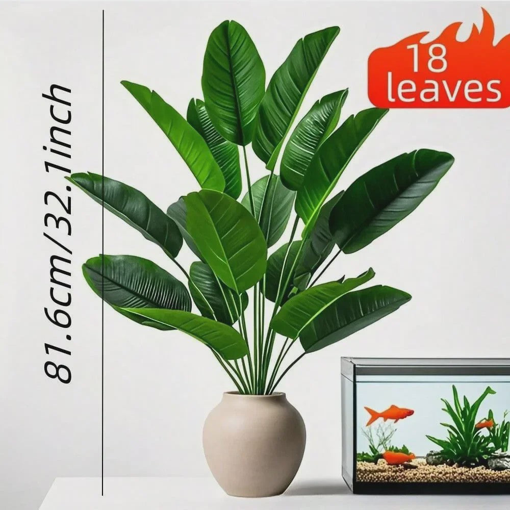 Grote Kunstplant Tropische Banaan Palm met 18 Bladeren - Realistisch & Decoratief