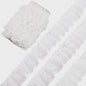 Ruffle Kantband met Borduurwerk - 5cm Breed - Zwart, Wit, Roze - DIY Decoratie