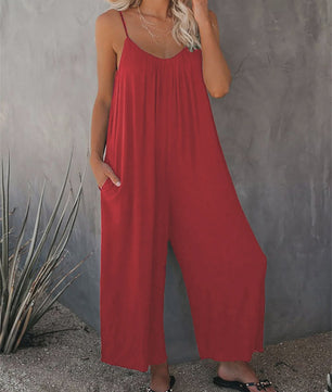 Zomerse Dames Overall Broek met Zakken - Comfortabel & Casual