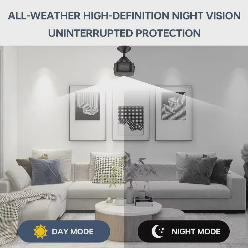 Lenovo Mini WiFi Camera 4K HD Beveiligingscamera met Nachtzicht en Bewegingsdetectie