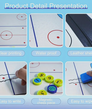 Magnetisch IJshockey Tactiekbord - Complete Coaching Set