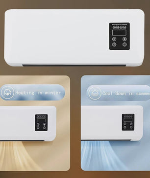 Mini Airco & Verwarming Wandmodel - Draagbaar Koelen & Verwarmen voor Elke Ruimte