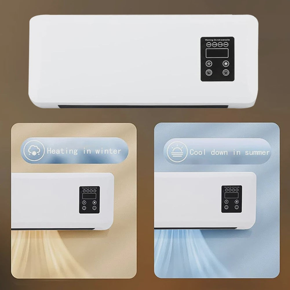 Mini Airco & Verwarming Wandmodel - Draagbaar Koelen & Verwarmen voor Elke Ruimte