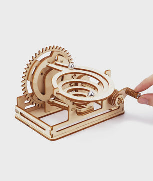 Houten Knikkerbaan 3D Puzzel - Mechanisch Modelbouw Kit voor Volwassenen & Tieners