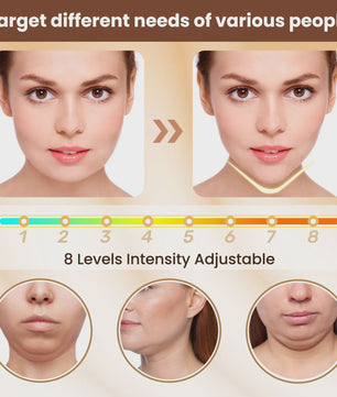 Elektrisch V-Gezichtsverstevigend Beauty Apparaat | 6 Modi & 8 Niveaus | Dubbele Kin Vermindering & Huidverstrakking